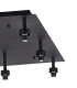 Keene Square 13 Light G9 Flush Sand Black / Clear Crystal Shade Item Weight: 21.1kg-9