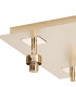 Keene Square 4 Light G9 40cm Flush Light French Gold / Clear Crystal Shade-9