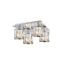Keene Square 4 Light G9 40cm Flush Light Polished Chrome / Clear Crystal Shade-1