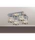 Keene Square 4 Light G9 40cm Flush Light Polished Chrome / Clear Crystal Shade-3