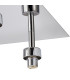 Keene Square 4 Light G9 40cm Flush Light Polished Chrome / Clear Crystal Shade-7