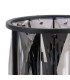 Keene Square 4 Light G9 40cm Flush Light Satin Black / Smoke Crystal Shade-7