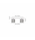Keene Square 4 Light G9 Flush Sand Black / Clear Crystal Shade-2