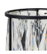 Keene Square 4 Light G9 Flush Sand Black / Clear Crystal Shade-10