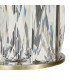 Keene Square 9 Light G9 Flush Antique Brass / Clear Crystal Shade-8