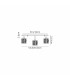 Keene Square 9 Light G9 Flush Light Polished Chrome / Clear Crystal Shade-2