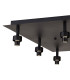 Keene Square 9 Light G9 Flush Sand Black / Clear Crystal Shade-8