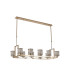 Keene 10 Light Rectangle G9 Telescopic Light French Gold / Clear Crystal Shade-4