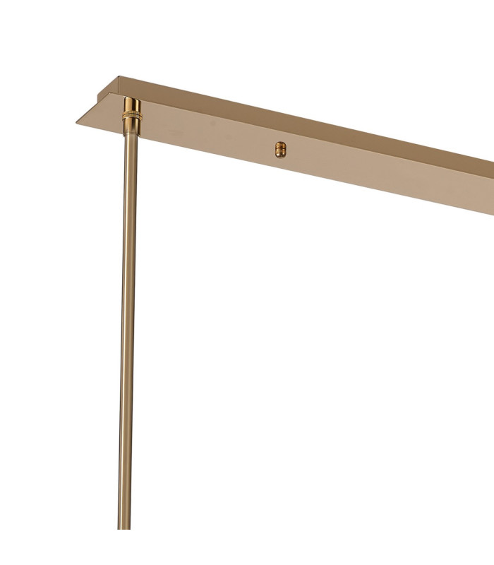 Keene 10 Light Rectangle G9 Telescopic Light French Gold / Clear Crystal Shade-5