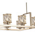 Keene 10 Light Rectangle G9 Telescopic Light French Gold / Clear Crystal Shade-7
