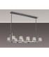 Keene 10 Light Rectangle G9 Telescopic Light Polished Chrome / Clear Crystal Shade-3