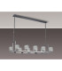 Keene 10 Light Rectangle G9 Telescopic Light Polished Chrome / Clear Crystal Shade-10