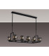 Keene 10 Light Rectangle G9 Telescopic Light Sand Black / Smoked Crystal Shade-3