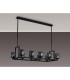 Keene 10 Light Rectangle G9 Telescopic Light Sand Black / Smoked Crystal Shade-10