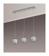 Keene 3 Light G9 2m Linear Pendant Polished Chrome / Clear Crystal Shade-10