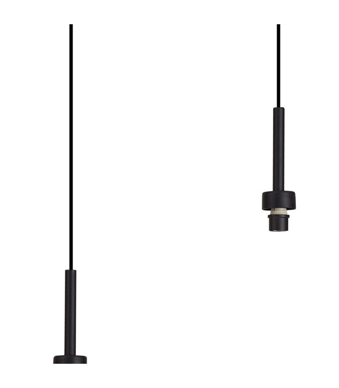 Keene 3 Light G9 2m Linear Pendant Satin Black / Smoke Crystal Shade-6