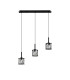 Keene 3 Light G9 2m Linear Pendant Sand Black / Clear Crystal Shade-4