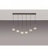Keene 6 Light G9 2m Linear Pendant Antique Brass / Clear Crystal Shade-3