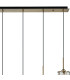 Keene 6 Light G9 2m Linear Pendant Antique Brass / Clear Crystal Shade-8