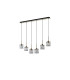Keene 6 Light G9 2m Linear Pendant Antique Brass / Clear Crystal Shade-10