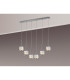 Keene 6 Light G9 2m Linear Pendant Polished Chrome / Clear Crystal Shade-3