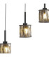 Keene 6 Light G9 2m Linear Pendant Satin Black / Smoke Crystal Shade-6
