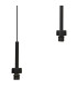Keene 6 Light G9 2m Linear Pendant Sand Black / Clear Crystal Shade-7