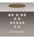 Keene 19 Light G9 2m Oval Multiple Pendant French Gold / Clear Crystal Shade Item Weight: 24.1kg-3