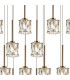 Keene 19 Light G9 2m Oval Multiple Pendant French Gold / Clear Crystal Shade Item Weight: 24.1kg-6