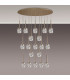 Keene 19 Light G9 2m Oval Multiple Pendant French Gold / Clear Crystal Shade Item Weight: 24.1kg-12