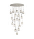 Keene 19 Light G9 2m Oval Multiple Pendant Polished Chrome / Clear Crystal Shade Item Weight: 24.1kg-1