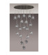 Keene 19 Light G9 2m Oval Multiple Pendant Polished Chrome / Clear Crystal Shade Item Weight: 24.1kg-10