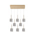 Keene 8 Light G9 2m Rectangle Multiple Pendant French Gold / Clear Crystal Shade-4