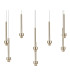 Keene 8 Light G9 2m Rectangle Multiple Pendant French Gold / Clear Crystal Shade-5