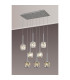 Keene 8 Light G9 2m Rectangle Multiple Pendant Polished Chrome / Clear Crystal Shade-3