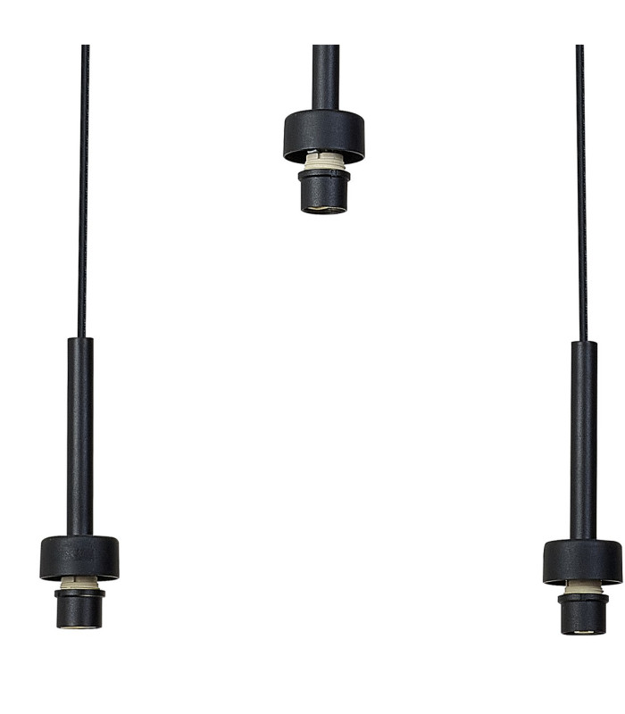 Keene 8 Light G9 2m Rectangle Multiple Pendant Satin Black / Smoke Crystal Shade-8