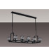 Keene 10 Light Rectangle G9 Telescopic Light Sand Black / Clear Crystal Shade-11