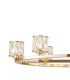 Keene 10 Light Oval G9 Telescopic Light French Gold / Clear Crystal Shade-5
