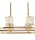 Keene 10 Light Oval G9 Telescopic Light French Gold / Clear Crystal Shade-7