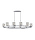 Keene 10 Light Oval G9 Telescopic Light Polished Chrome / Clear Crystal Shade-1