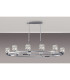 Keene 10 Light Oval G9 Telescopic Light Polished Chrome / Clear Crystal Shade-3