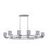 Keene 10 Light Oval G9 Telescopic Light Polished Chrome / Clear Crystal Shade-4