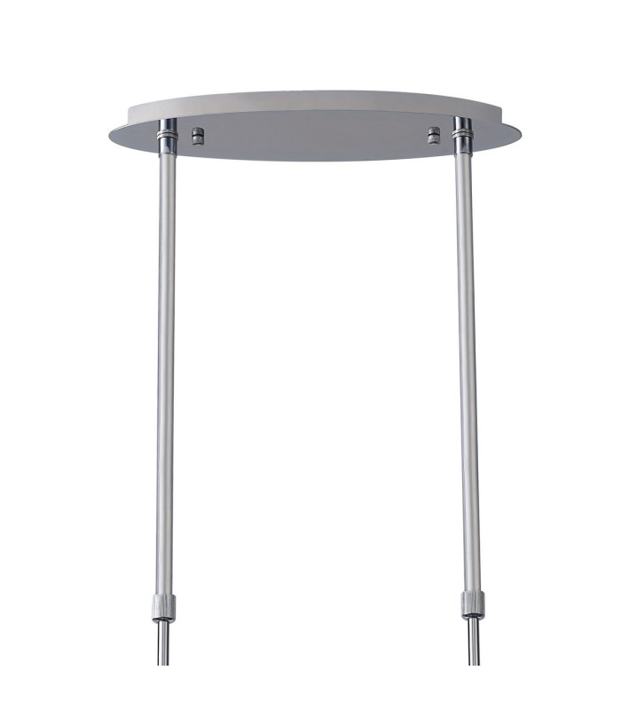 Keene 10 Light Oval G9 Telescopic Light Polished Chrome / Clear Crystal Shade-5