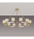 Keene 105.8cm 12 Light Round G9 Telescopic Light French Gold / Clear Crystal Shade-3