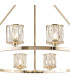 Keene 105.8cm 12 Light Round G9 Telescopic Light French Gold / Clear Crystal Shade-8