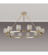 Keene 105.8cm 12 Light Round G9 Telescopic Light French Gold / Clear Crystal Shade-12