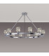 Keene 105.8cm 12 Light Round G9 Telescopic Light Polished Chrome / Clear Crystal Shade-3
