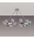 Keene 105.8cm 12 Light Round G9 Telescopic Light Polished Chrome / Clear Crystal Shade-7