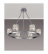 Keene 70.8cm 6 Light Round G9 Telescopic Light Polished Chrome / Clear Crystal Shade-3