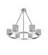 Keene 70.8cm 6 Light Round G9 Telescopic Light Polished Chrome / Clear Crystal Shade-4